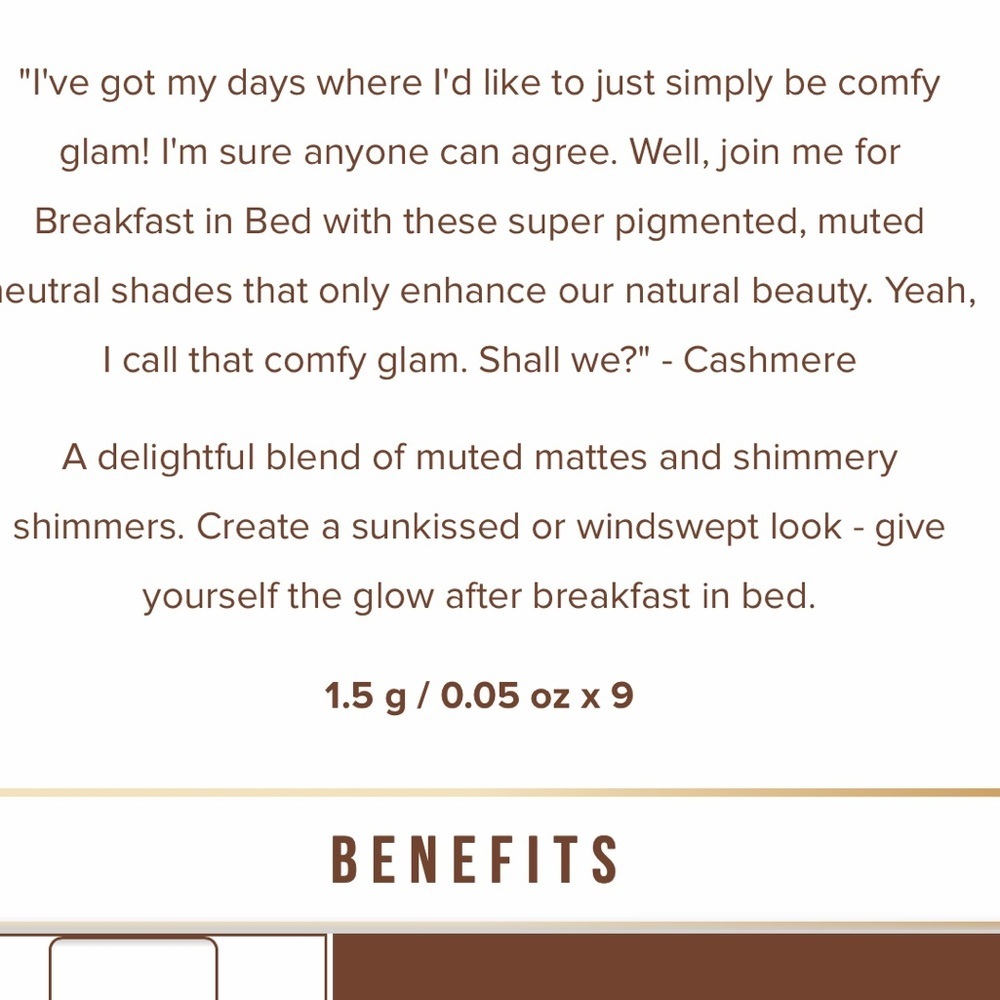 Beauty Bakerie Breakfast in Bed Eyeshadow Palette 9 Shades - New - Picture 10 of 10